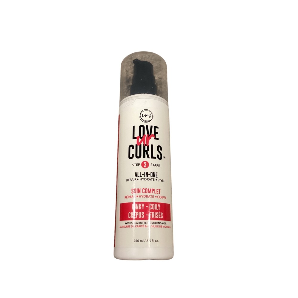 LUS Love Ur Curls Step 3 All-In-One Kinky-Coily Hair Repair Hydrate Style 8.5oz